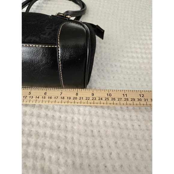 Etienne Aigner small black signature classic design handbag purse - Picture 6 of 10